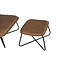 X-Lounge Sessel und Hocker – Klassischer Luxus in zeitlosem Braun