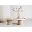 Couchtisch Krille – Skulpturales Design in edler Travertin-Optik