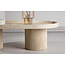 Couchtisch Krille – Skulpturales Design in edler Travertin-Optik