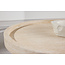 Couchtisch Krille – Skulpturales Design in edler Travertin-Optik