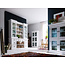 Bibliothek Vitrine mit Korb Set und Glaseinsatz