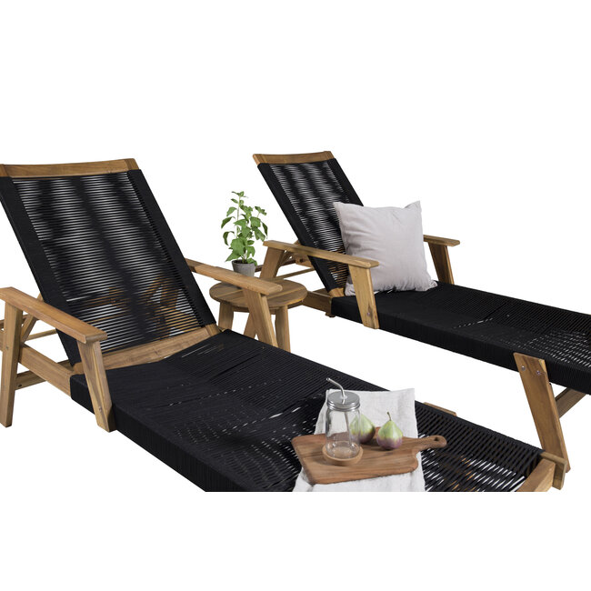 Sonnenliege Set Little John und Chania – Natürliche Eleganz für Pool und Balkon