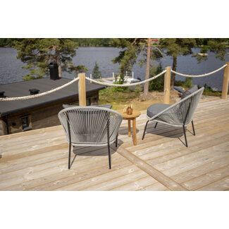 Venture Home Lounge-Set Chania & Lindos Grau/Natur