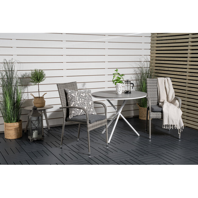 Balkon-Set Parma und Anna – Gemütlicher Geflecht-Chic für kleine Lieblingsplätze