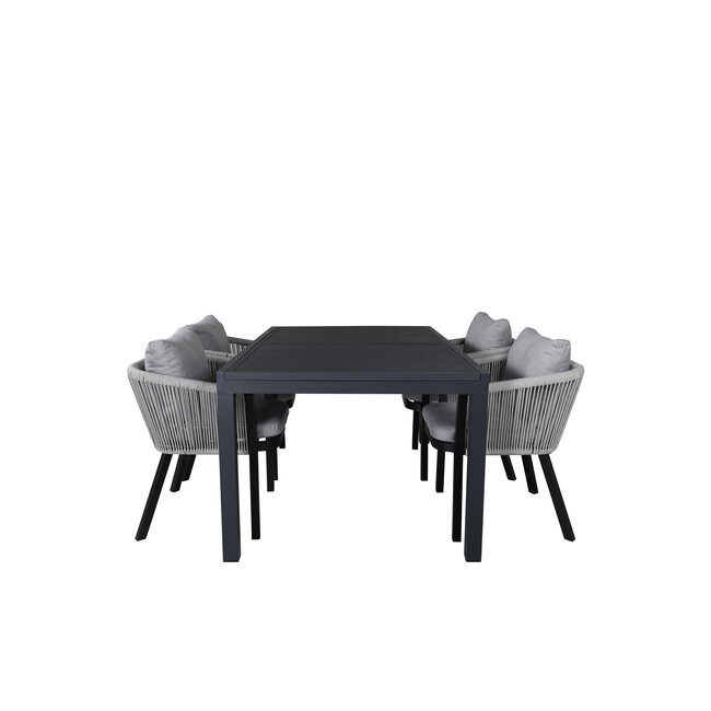 Gartenmöbel-Set Marbella – Mediterrane Aluminium-Gartengarnitur für Terrasse und Garten, wetterfest und stilvoll