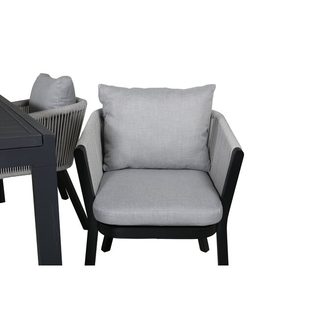 Gartenmöbel-Set Marbella – Mediterrane Aluminium-Gartengarnitur für Terrasse und Garten, wetterfest und stilvoll