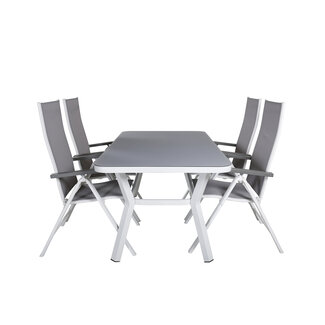 Venture Home Bistro-Set Virya – Aluminium 2-Personen Outdoor-Set mit Rope