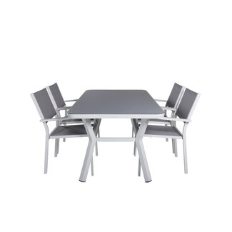 Venture Home Gartenmöbel-Set Virya ganzjährig – Aluminium Outdoor-Set auch für Wintergarten