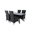 Gartenmöbel-Set Virya kompakt – Aluminium-Outdoor-Set mit Tisch 160×90 cm und Rope-Stühlen, wetterfest und modern