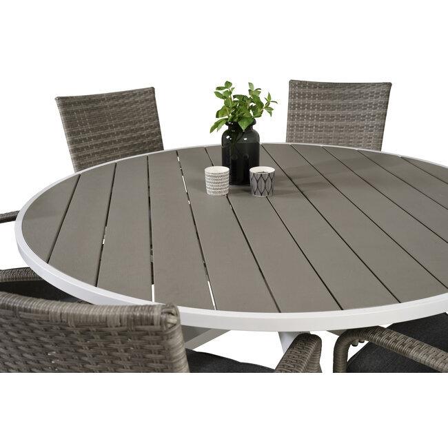 Gartenmöbel-Set Parma groß – Geräumige Aluminium-Outdoor-Gartengarnitur für Familie und Gäste, wetterfest