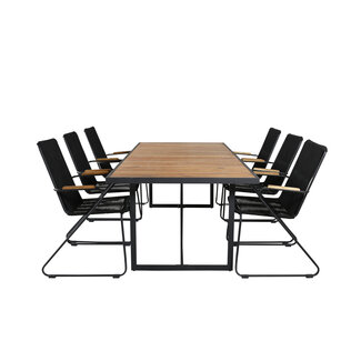 Venture Home Gartenmöbel-Set Khung groß – Outdoor-Gartengarnitur Familie Terrasse