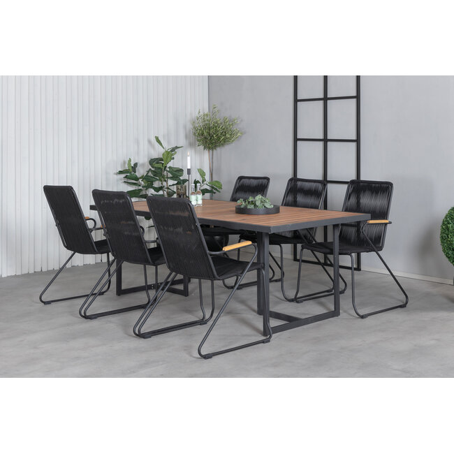 Gartenmöbel-Set Khung groß – Großzügige Outdoor-Gartengarnitur für die Familie, wetterfest und langlebig für Garten und Terrasse