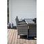 Gartenmöbel-Set Padova Malin – Outdoor-Essgruppe aus Polyrattan, Aluminium & Glas für Garten und Terrasse