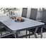 Gartenmöbel-Set Virya klein – Outdoor-Essgruppe mit Virya Glastisch 160×90cm und Aluminium-Stühlen für 2 Personen