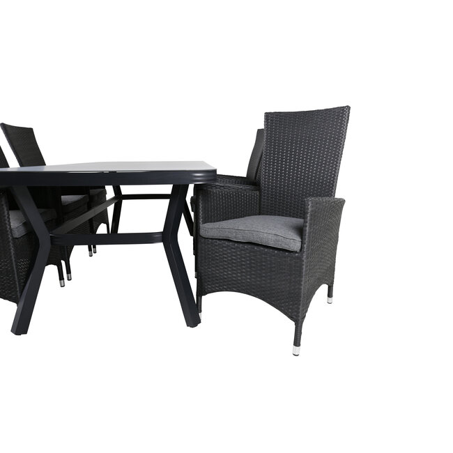 Gartenmöbel-Set Virya Eck-Lounge – großzügiges Outdoor-Ecksofa aus Aluminium & Rope
