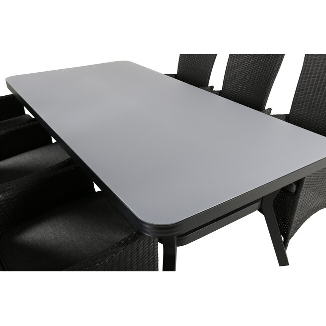 Gartenmöbel-Set Virya Eck-Lounge – großzügiges Outdoor-Ecksofa aus Aluminium & Rope