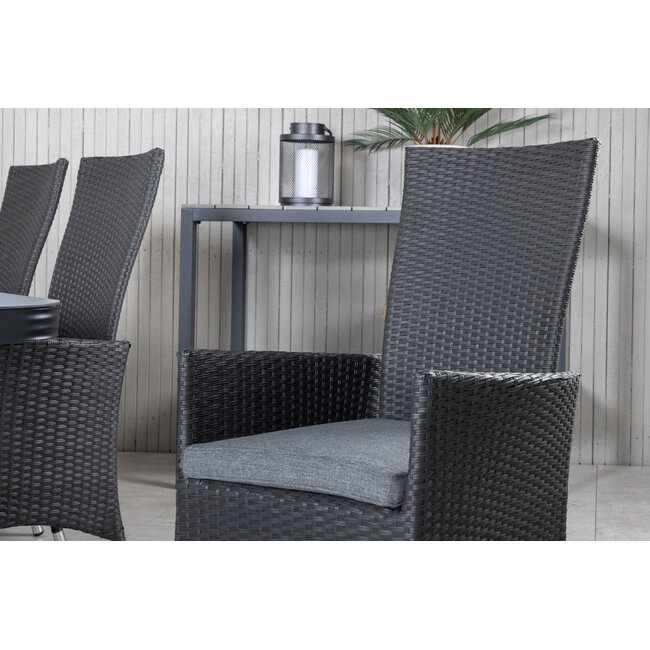 Gartenmöbel-Set Virya Eck-Lounge – großzügiges Outdoor-Ecksofa aus Aluminium & Rope