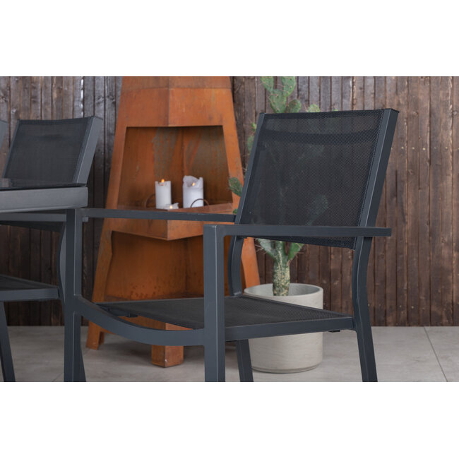 Gartenmöbel-Set Dallas Lounge – Geräumige Outdoor-Gartengarnitur für viele Gäste, wetterfest und komfortabel
