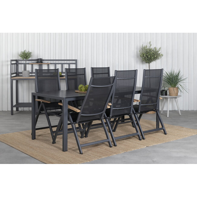 Gartenmöbel-Set Break kompakt – Platzsparende Aintwood-Gartengarnitur für Balkon und kleine Terrassen, ideal für 2 Personen