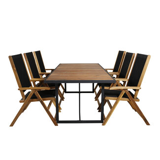 Venture Home Gartenmöbel-Set Khung Premium – Outdoor-Gartengarnitur 4 Personen wetterfest