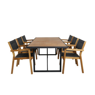 Venture Home Gartenmöbel-Set Khung kompakt – Outdoor-Gartengarnitur für Balkon Terrasse