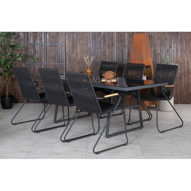 Gartenmöbel-Set Dallas – Großzügige und wetterfeste Outdoor-Gartengarnitur für Garten und Terrasse