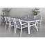 Gartenmöbel-Set Virya – Moderne Outdoor-Gartengarnitur aus Aluminium mit Glasplatte für Garten und Terrasse