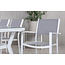 Gartenmöbel-Set Virya – Moderne Outdoor-Gartengarnitur aus Aluminium mit Glasplatte für Garten und Terrasse
