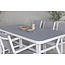 Gartenmöbel-Set Virya – Moderne Outdoor-Gartengarnitur aus Aluminium mit Glasplatte für Garten und Terrasse