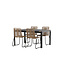 Gartenmöbel-Set Togo und Lindos – Großes Outdoor-Terrassenset aus Aluminium und Teakholz mit vielen Lindos-Stühlen