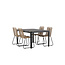 Gartenmöbel-Set Togo und Lindos – Großes Outdoor-Terrassenset aus Aluminium und Teakholz mit vielen Lindos-Stühlen