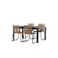 Gartenmöbel-Set Togo und Lindos – Großes Outdoor-Terrassenset aus Aluminium und Teakholz mit vielen Lindos-Stühlen