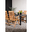Gartenmöbel-Set Togo und Kenya – Outdoor-Essgruppe aus Aluminium und Teakholz mit massiven Kenya-Stühlen