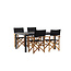 Gartenmöbel-Set Togo – Hochwertige Outdoor-Gartengarnitur aus Aluminium und Teakholz für Garten und Terrasse