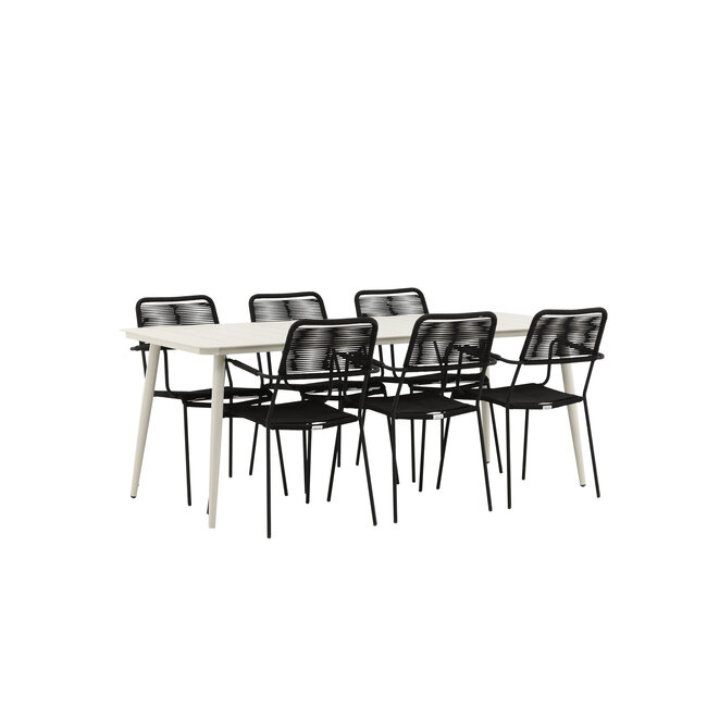 Gartenmöbel-Set Lina – Großzügige Aluminium Gartengarnitur für Gäste und Familienfeste im Freien