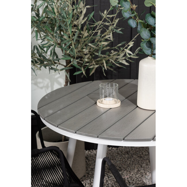 Gartenmöbel-Set Break & Lindos – 6-teilige Outdoor-Garnitur aus Aintwood & Aluminium für große Terrassen