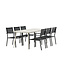 Gartenmöbel-Set Lina und Copacabana – Lebendige Aluminium Outdoor-Essgruppe mit Copacabana-Stühlen
