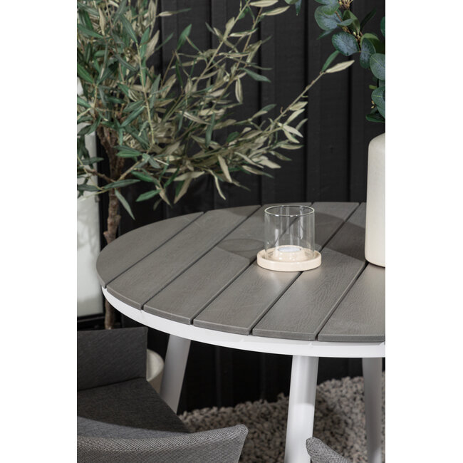 Gartenmöbel-Set Break und Spoga – Premium Outdoor-Essgruppe aus Aintwood und Aluminium mit Spoga-Stühlen