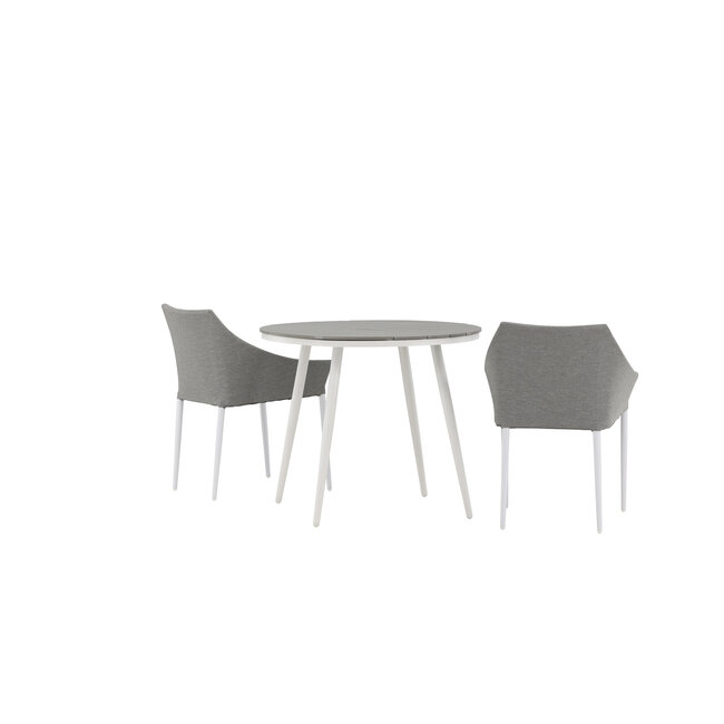 Gartenmöbel-Set Break und Spoga – Premium Outdoor-Essgruppe aus Aintwood und Aluminium mit Spoga-Stühlen