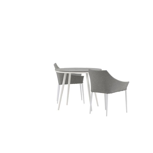 Gartenmöbel-Set Break und Spoga – Premium Outdoor-Essgruppe aus Aintwood und Aluminium mit Spoga-Stühlen
