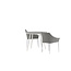 Gartenmöbel-Set Break und Spoga – Premium Outdoor-Essgruppe aus Aintwood und Aluminium mit Spoga-Stühlen