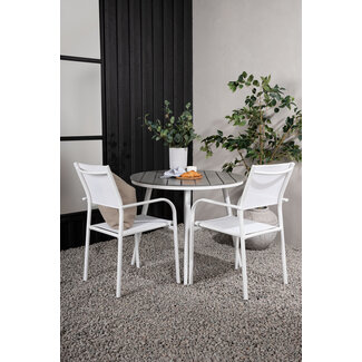 Venture Home Gartenmöbel-Set Break & Santorini – Mediterranes Outdoor Set Aintwood Aluminium