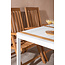 Gartenmöbel-Set Togo und Kenya – Wetterfeste Outdoor-Essgruppe aus Aluminium und Teakholz