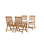 Gartenmöbel-Set Togo und Kenya – Wetterfeste Outdoor-Essgruppe aus Aluminium und Teakholz