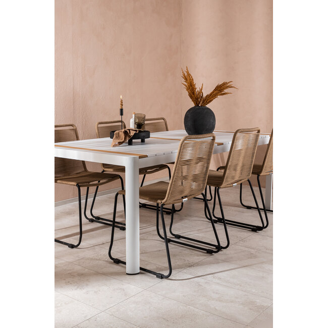 Gartenmöbel-Set Togo, Lindos – Wetterfeste Essgruppe für den Garten