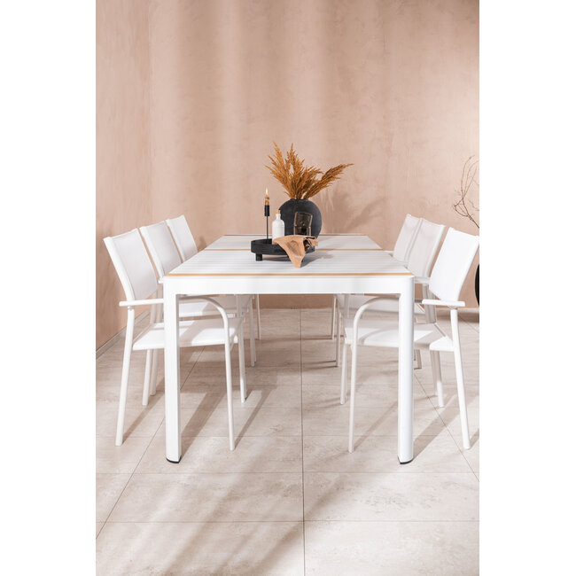 Gartenmöbel-Set Togo, Santorini – Wetterfeste Essgruppe für den Garten
