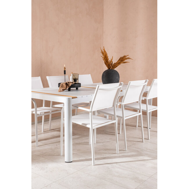 Gartenmöbel-Set Togo, Santorini – Wetterfeste Essgruppe für den Garten