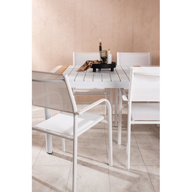 Gartenmöbel-Set Togo, Santorini – Wetterfeste Essgruppe für den Garten