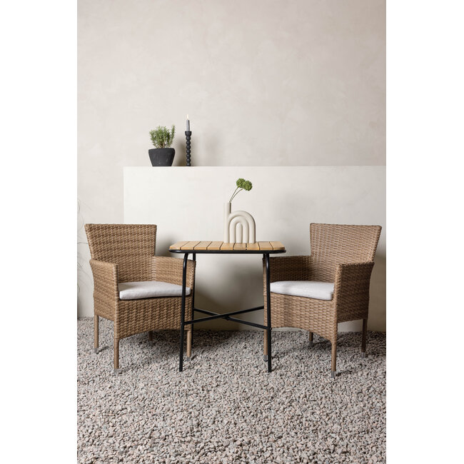 Gartenmöbel-Set Holmbeck, Malina – Wetterfeste Essgruppe für den Garten