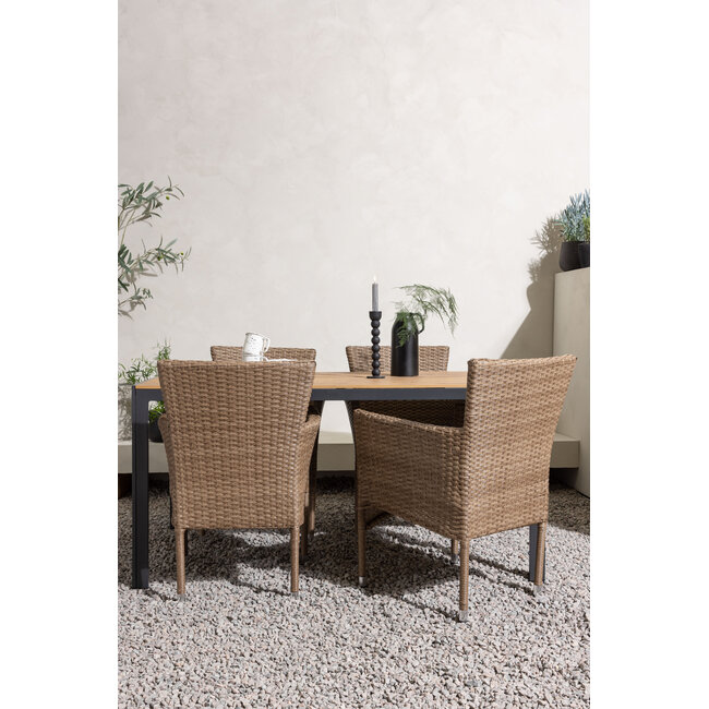 Gartenmöbel-Set Break, Malina – Wetterfeste Essgruppe für den Garten